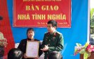 BAN CHQS HUYỆN THỌ XUÂN PHỐI HỢP VỚI XÃ XUÂN THIÊN BÀN GIAO NHÀ TÌNH NGHĨA 